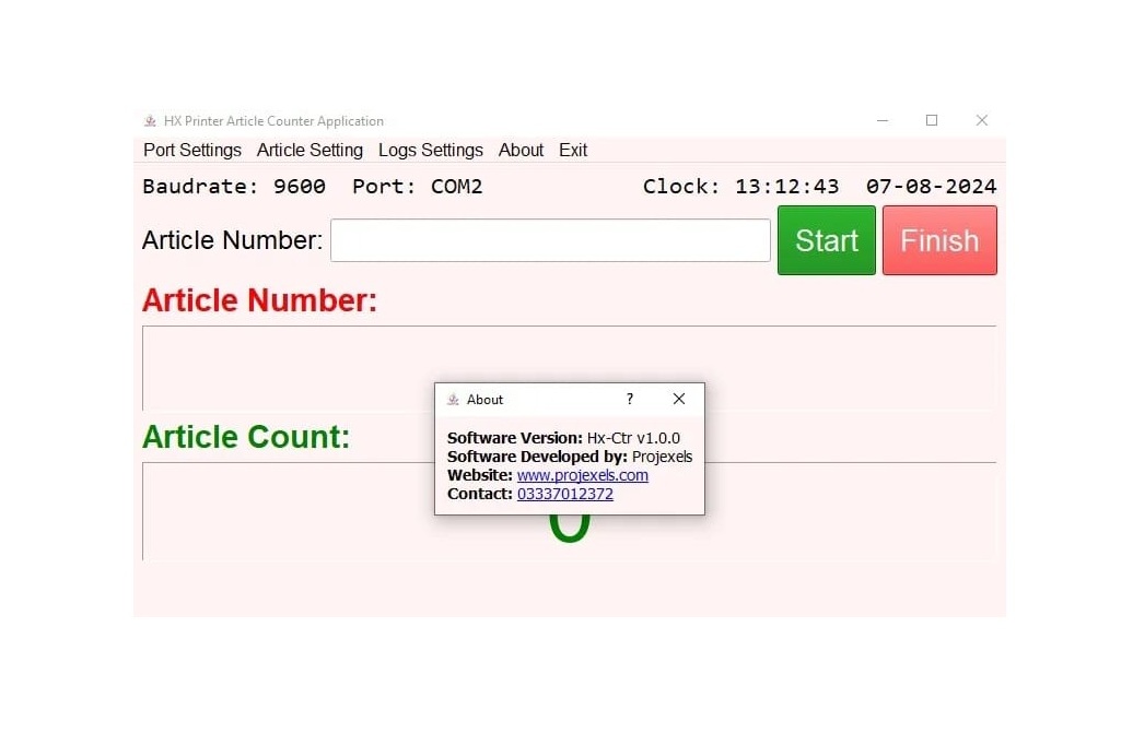 Fabric Article Counting & Tracking System (Gul Ahmed)
